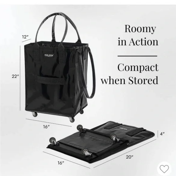 HULKEN Original Rolling Tote Bag
Medium Black - Picture 4 of 5